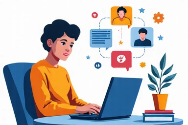 Abstract illustration of online learning